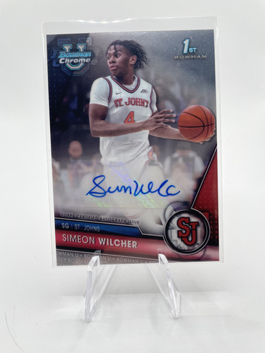 2023 24 Bowman U Chrome Simeon Wilcher Refractor Auto 250 + Base Auto Set (x10) (12).1