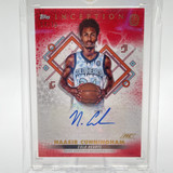 2022 23 Topps OTE Inception Naasir Cunningham Red Foil Rookie Auto 75 (1)