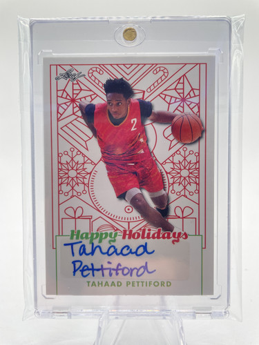 2022 23 Leaf Holidays Tahaad Pettiford SP Rookie Auto (1)