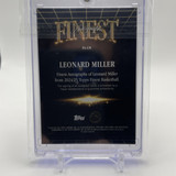 2024 25 Topps Finest Leonard Miller Finest Autographs Black Refractor Auto 25 (2)