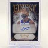 2024 25 Topps Finest Leonard Miller Finest Autographs Black Refractor Auto 25 (1)