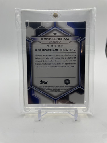 2023 24 Bowman University Best Rob Dillingham Blue Refractor 150 (2).1
