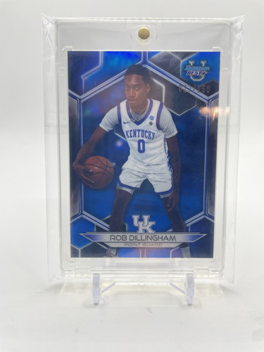 2023 24 Bowman University Best Rob Dillingham Blue Refractor 150 (1).1
