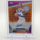 2023 24 Topps Chrome Leonard Miller Certified Orange Refractor Rookie Auto 25 (1)