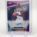 2023 24 Topps Chrome Leonard Miller Certified Rookie Auto (1)
