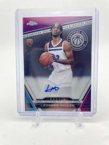 2023 24 Topps Chrome Leonard Miller Certified Rookie Auto (3).1