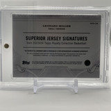 2023 24 Topps Royalty Leonard Miller Superior Jersey Signatures Rookie Auto 99 (2)