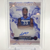 2023 24 Topps Motif Leonard Miller Acrylic Drip Pyrrol Scarlet Rookie Auto 5 (1)