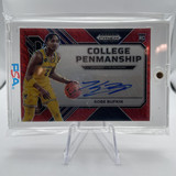 2023 24 Panini Prizm Draft Kobe Bufkin Penmanship FOTL Red Prizm Rookie Auto 9 (1)