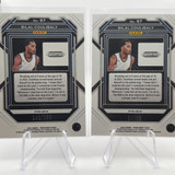 2023 24 Panini Prizm Draft Bilal Coulibaly Choice Red Rookie 88 + Blue 199 (2)