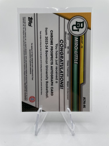 2023 24 Bowman U Chrome Miro Little Shooter Orange Auto 25 + Prime 50 Set (x3) (7).1