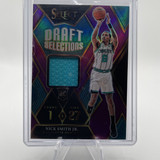 2023 24 Panini Select Nick Smith Jr Selections Purple Prizm Rookie Patch 99 (1)