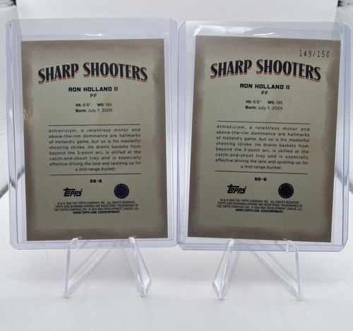 2023 24 Bowman U Chrome Ron Holland Sharpshooters Wave Refractor 150 + Base (2).1
