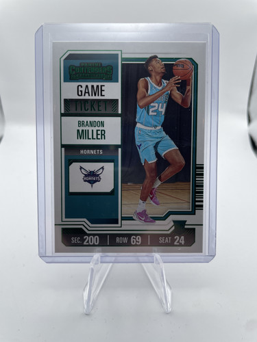 2023 24 Panini Contenders Brandon Miller Game Ticket Green Rookie SP (1).1