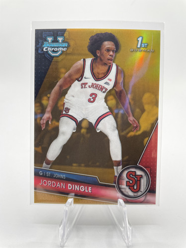2023 24 Bowman University Chrome Jordan Dingle Gold Refractor 50 (1).1