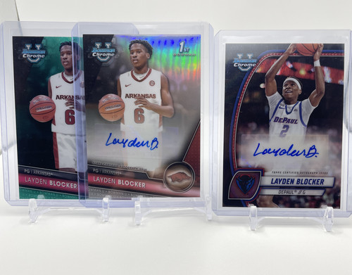 2023 24 Bowman U Chrome Layden Blocker Refractor Auto 250 + 25 Black Wave Auto (1).1