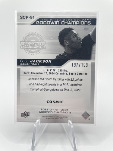 2023 24 UD Goodwin Champions GG Jackson Cosmic Splash of Color 199 SP Set (x5) (3)