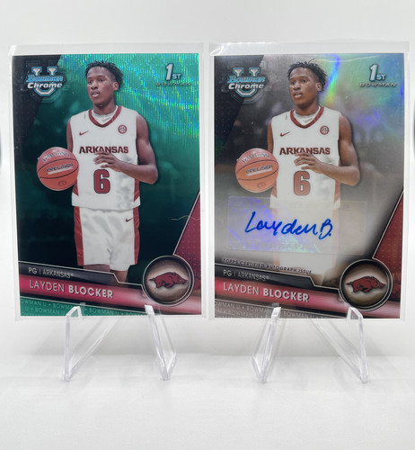 2023 24 Bowman U Chrome Layden Blocker Refractor Auto 250 + 25 Black Wave Auto (2).1