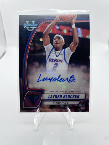 2023 24 Bowman U Chrome Layden Blocker Refractor Auto 250 + 25 Black Wave Auto (4).1