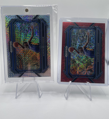 2023 24 Panini Prizm Aaron Bradshaw Mojo Prizm Variation 25 + Choice Red 88 (1).1