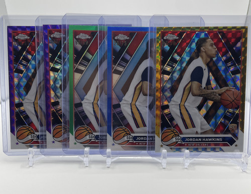2023 24 Topps Chrome Jordan Hawkins Rookie Gold Refractor 50 Blue 75 Green 99 (1).1