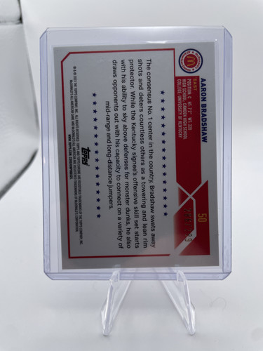 2023 24 Topps Mcdonald's Chrome Aaron Bradshaw Lava Refractor 299 (2).1
