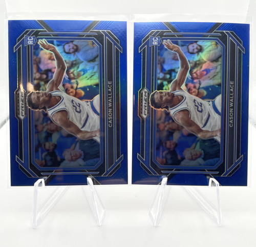 2023 24 Panini Prizm Draft Cason Wallace Choice Red 88 + Blue Var 199 Ice 149 (6).1