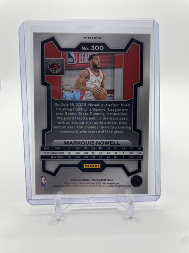 2023 24 Panini Prizm Markquis Nowell Red Sparkle Prizm Rookie SP (2).1