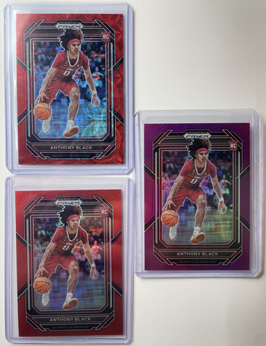 2023 24 Panini Prizm DP Anthony Black Choice Prizm 88 + Purple Var 75 Set (x6) (6).1