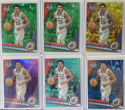 2023 24 Bowman U Chrome Kevin McCullar Jr Green Sapphire 99 Yellow 75 Blue +++ (1).1