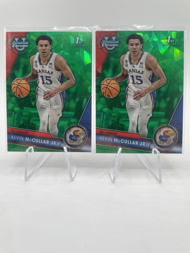 2023 24 Bowman U Chrome Kevin McCullar Jr Green Sapphire 99 Yellow 75 Blue +++ (2).1