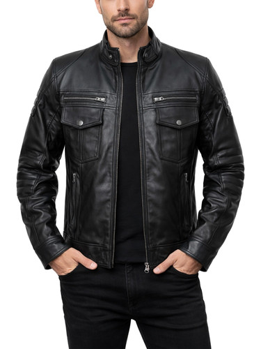 Black Men Cafe Racer Leather Jacket 1.jpg
