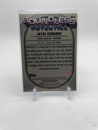 2024 25 Bowman U Chrome Joyce Edwards Boundless Potential Blue Refractor 150 (2).1
