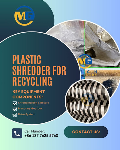 Plastic shredder for recyclingFF.1