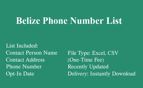 Belize Phone Number List.2