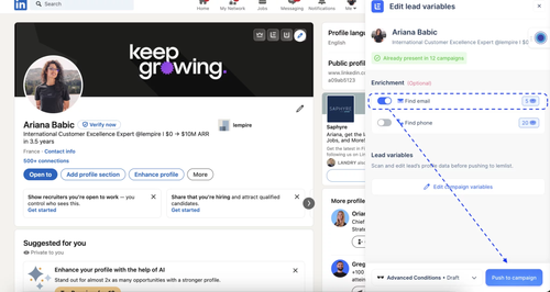 lemlist 12 find email extension.2