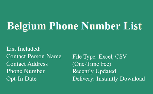 Belgium Phone Number List.2