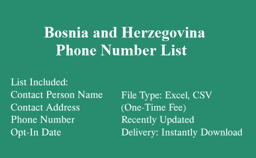 Bosnia and Herzegovina Phone Number List.2