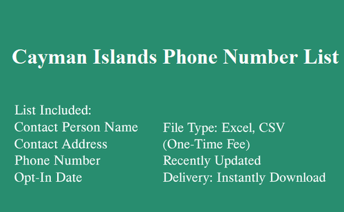 Cayman Islands Phone Number List.2