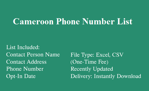 Cameroon Phone Number List.2