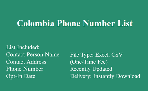 Colombia Phone Number List.2