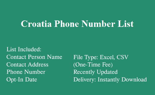 Croatia Phone Number List.2