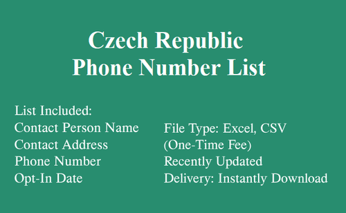 Czech Republic Phone Number List.png