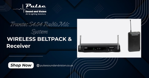 Trantec S4.04 Radio Mic System — Wireless Beltpack & Receiver Pulse Sound & Vision.jpg