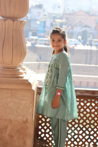 Buy Chanderi Girls Frock – Perfect for Summer Outings.webp