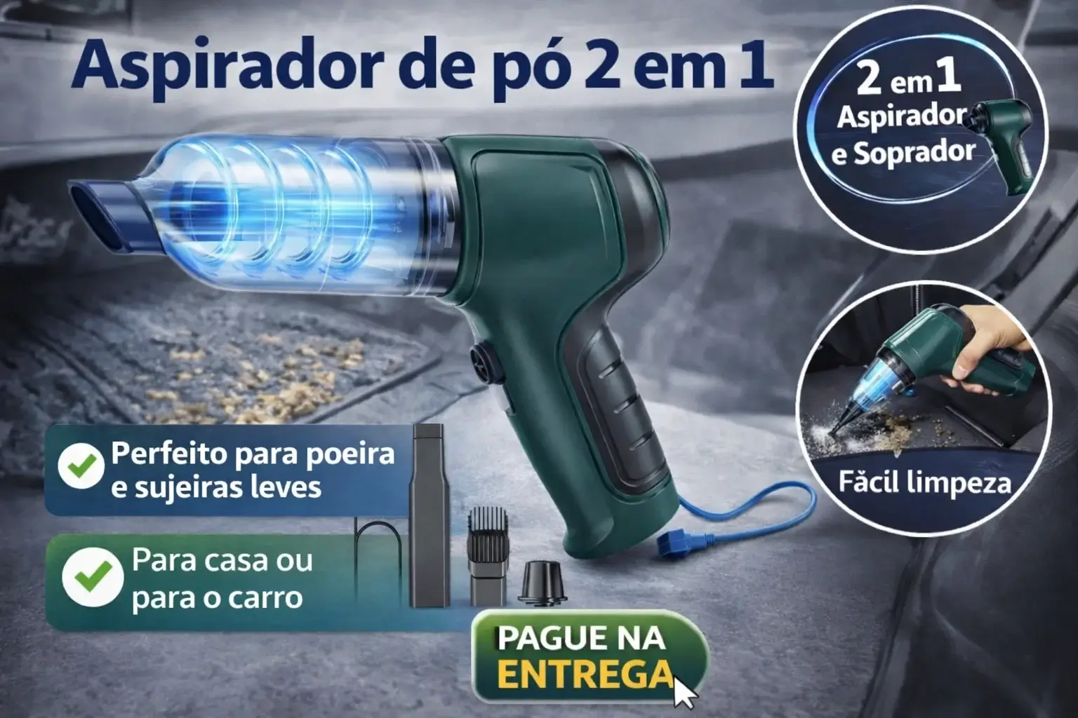 Aspirador Pro 2 em 1
