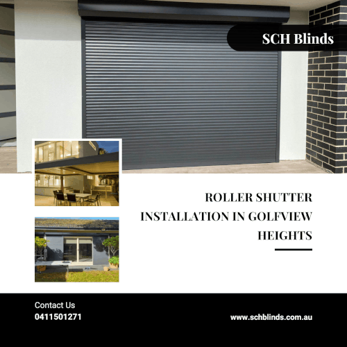 Roller shutter installation in Golfview Heights.gif