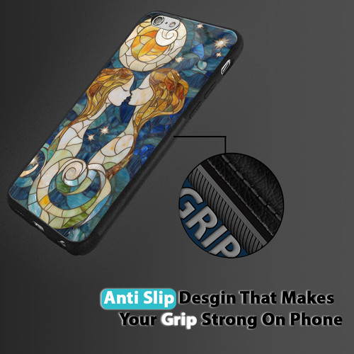 Gemini Mosaic Stained Glass Playful Twins Zodiac Decor.jpg