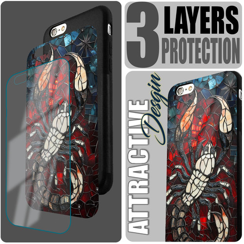 Scorpio Mosaic Stained Glass Mysterious Scorpion Astrology Art.jpg