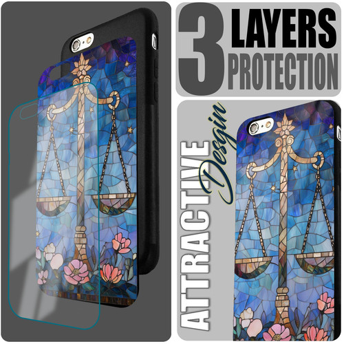 Libra Mosaic Stained Glass Balanced Scales Zodiac Decor.jpg
